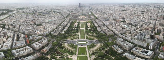 View east from the Eiffel Tower